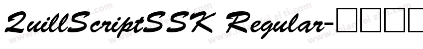 QuillScriptSSK Regular字体转换